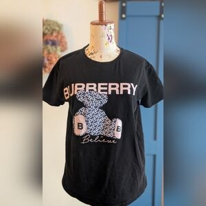 Burberry Black Graphic T-Shirt
